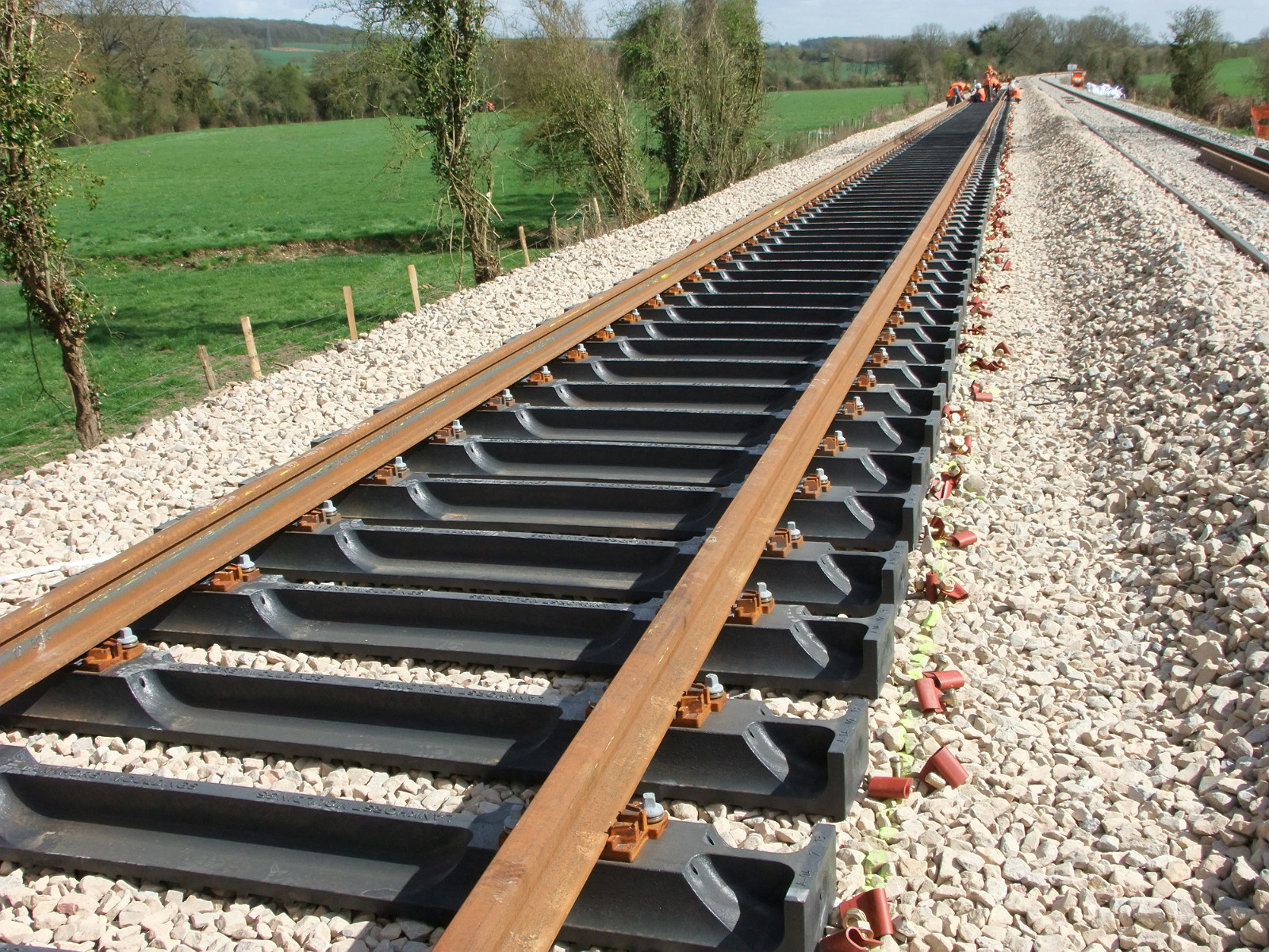 Plastic railroad ties